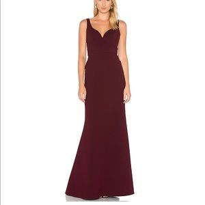 Jill Jill Stuart Sweetheart Neck Gown Raisin